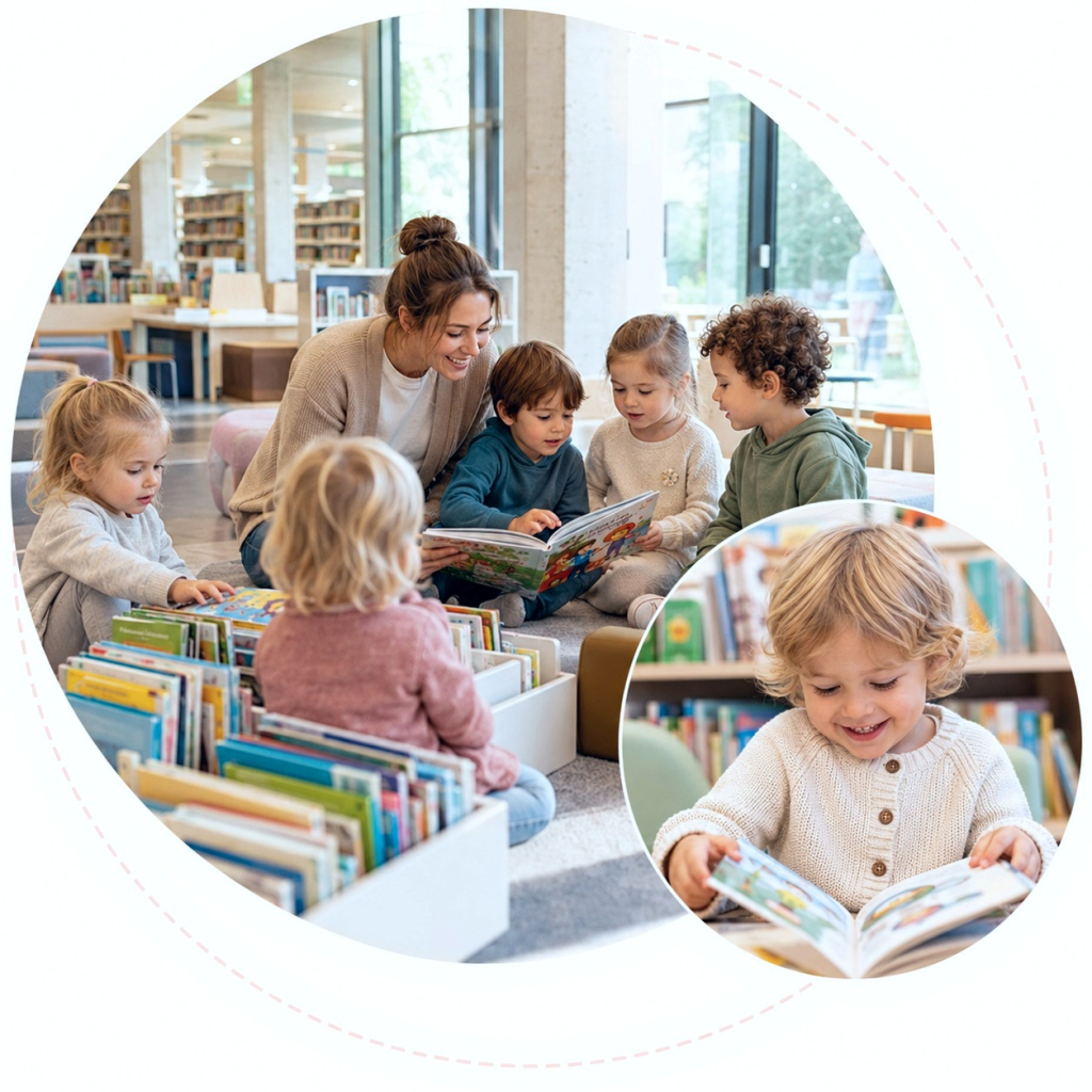 Bibliothek besuch kita noor oerlikon